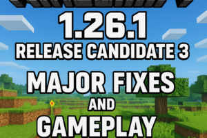 Minecraft 1.26.1 Release Candidate 3 Major Fixes and Gameplay Updates