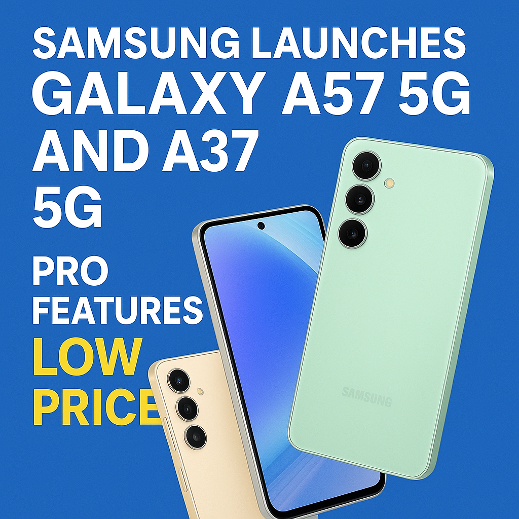 Samsung Launches Galaxy A57 5G and A37 5G Pro Features Low Price