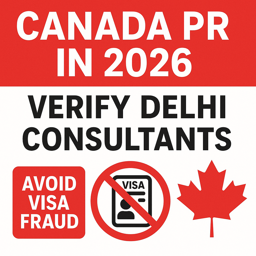 Canada PR in 2026: Verify Delhi Consultants & Avoid Visa Fraud in India