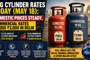 LPG cylinder rates today, May 18: Check the latest domestic and commercial LPG gas prices in Delhi, Mumbai, Bengaluru, Kolkata and other cities.