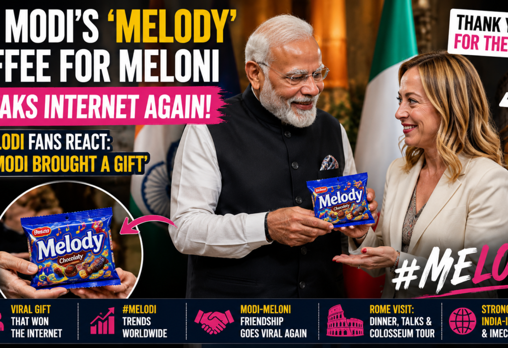 ‘Mr Modi Brought a Gift!’ PM Modi Gives Melody Toffee to Giorgia Meloni, Internet Can’t Stop Reacting