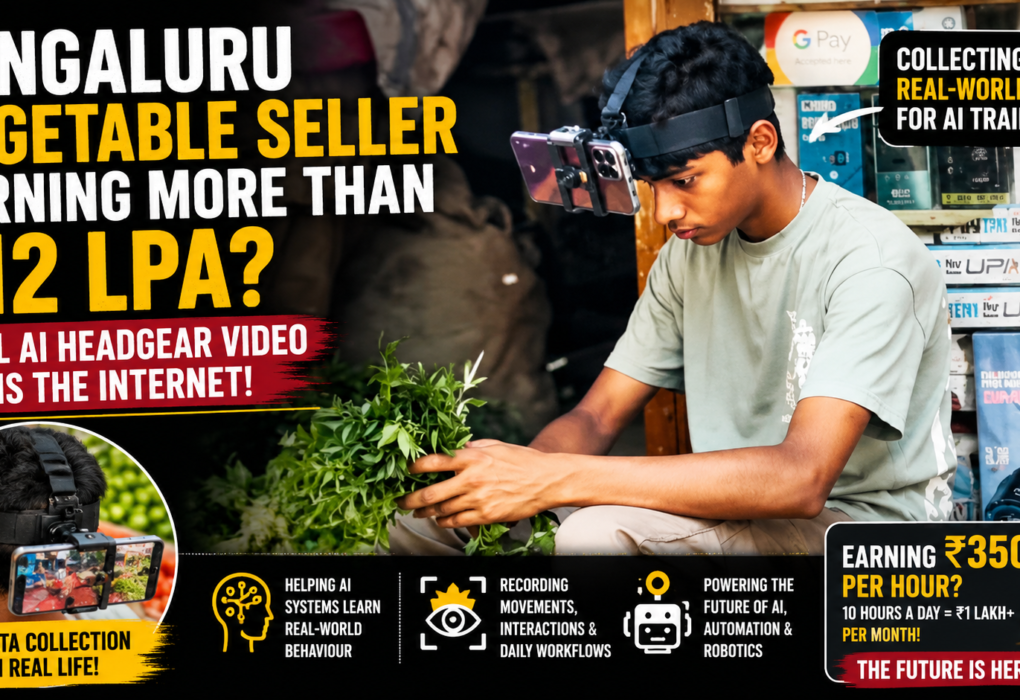 Bengaluru Vegetable Seller Earning ₹12 LPA? Viral AI Headgear Video Stuns the Internet