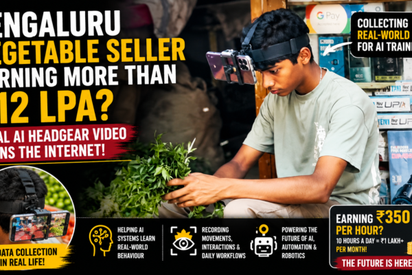Bengaluru Vegetable Seller Earning ₹12 LPA? Viral AI Headgear Video Stuns the Internet