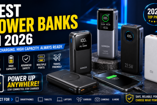 Best Power Banks in 2026: Top Portable Chargers for Fast Charging, Travel & Everyday Use