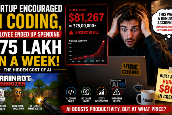 Startup Encouraged AI Coding, Employee Accidentally Spent Rs 75 Lakh in a Week: The Hidden Cost of AI