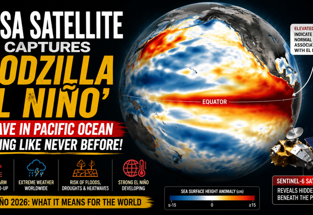 Satellite Captures ‘Godzilla El Niño’ Wave in Pacific Ocean: NASA Warns of Major Global Climate Impacts