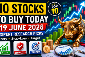 10 Stocks to Buy Today on 19 June 2026: Expert Research Picks with Entry, Stop-Loss & Target