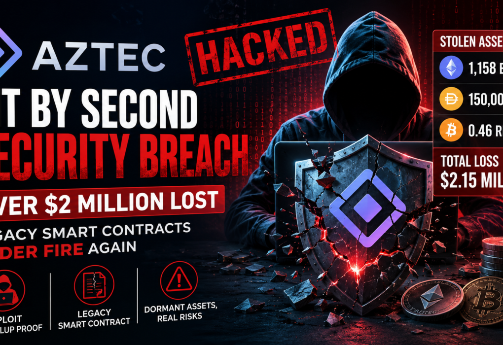 Aztec Hit by Second Security Breach in Days, Losing Over $2 Million as Legacy Smart Contracts Come Under Scrutiny