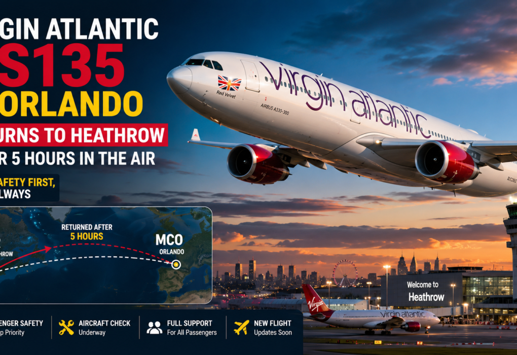 Virgin Atlantic VS135 to Orlando Returns to Heathrow After Five Hours in the Air: What Happened?