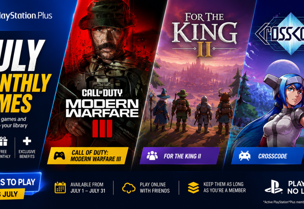 PlayStation Plus Monthly Games for July 2026: Call of Duty: Modern Warfare III, For the King II & CrossCode Headline the Lineup
