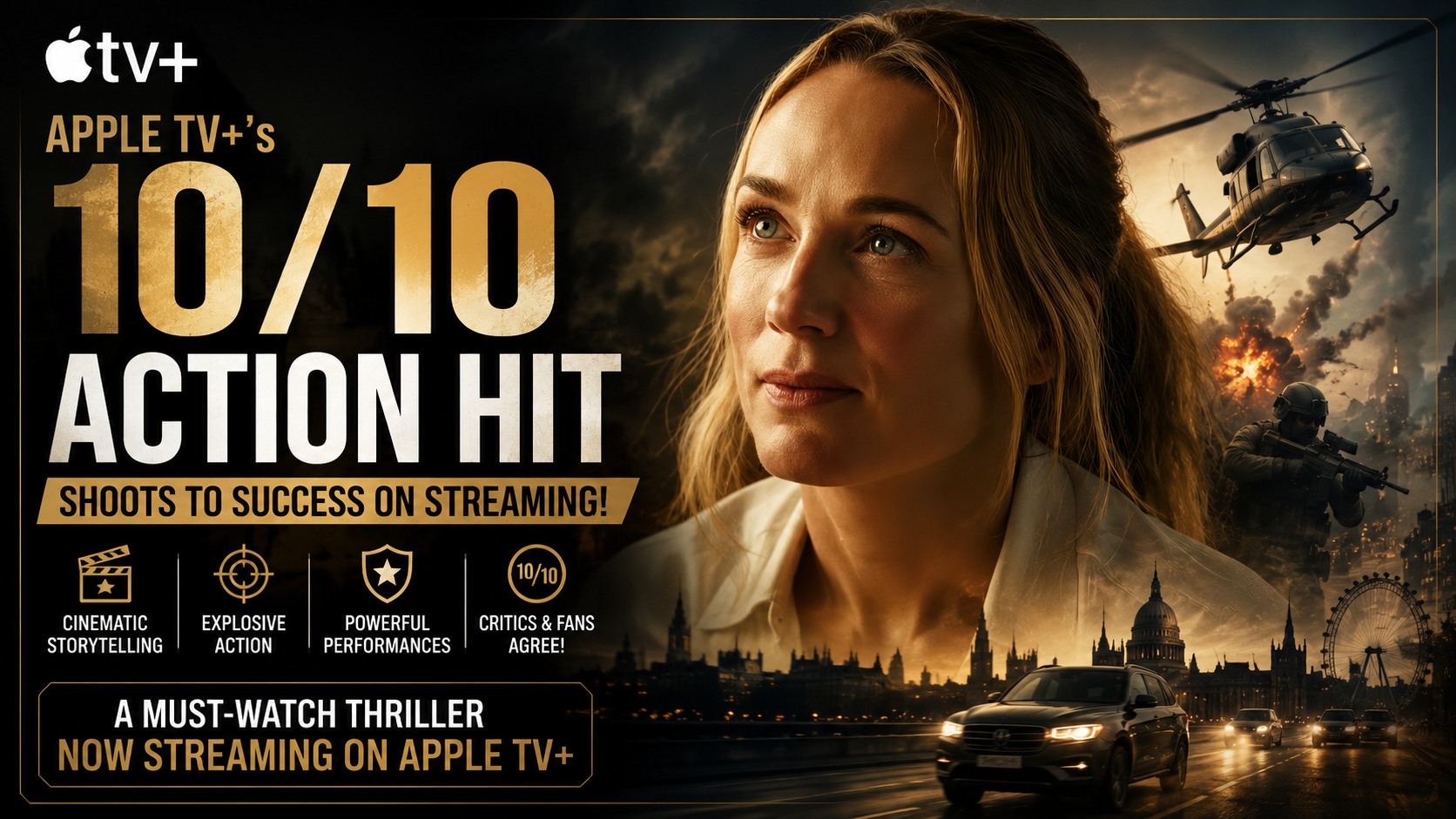 Apple TV+’s 10/10 Action Hit Shoots to Success on Streaming: Why Everyone Is Watching This Must-See Series