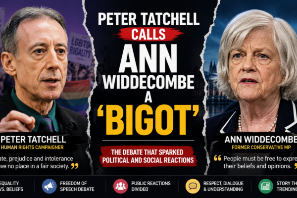 Peter Tatchell Calls Ann Widdecombe a ‘Bigot’: What Happened and Why It Matters