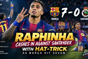 Raphinha Hat-Trick as Barça Beat Santander 7-0: Goals, Highlights and Analysis