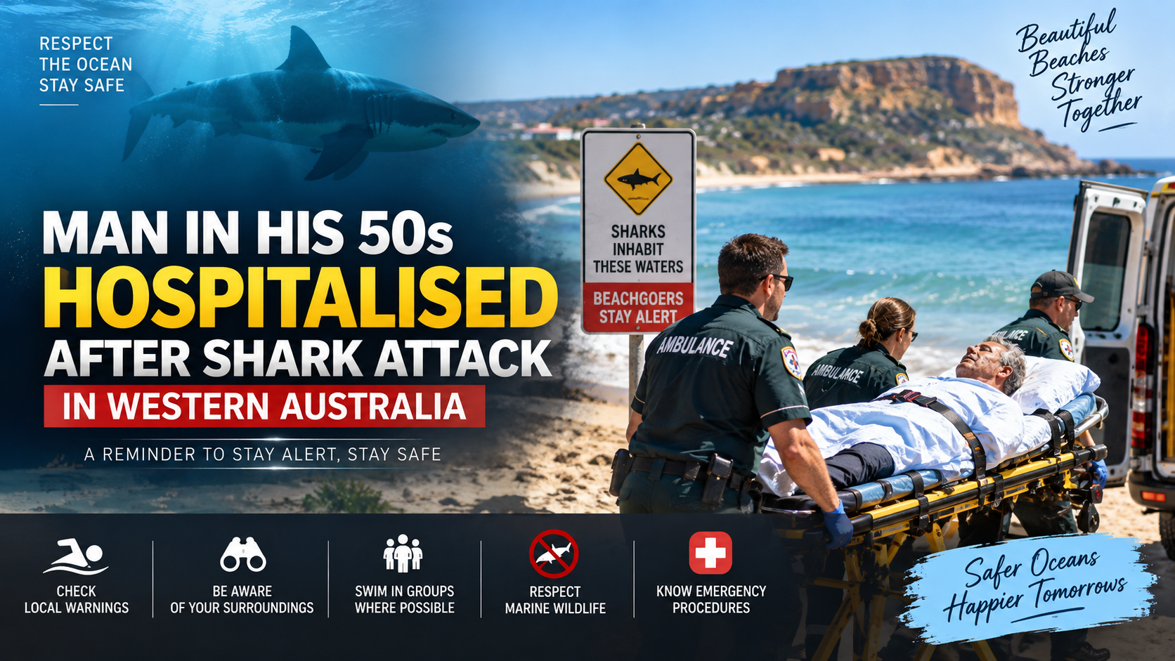 Man in His 50s Hospitalised After Shark Attack in Western Australia: What Happened and What It Means for Beach Safety